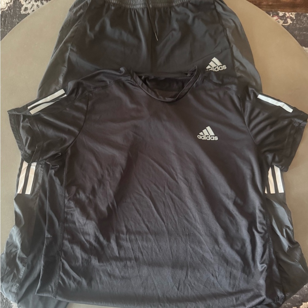 adidas Black Joggers with White Stripes - Picture 4 of 8